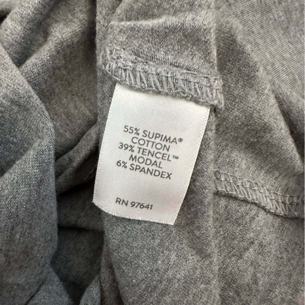 J. Jill womens Luxe Supima Boat Neck Tee Shirt Top XS Heathered Gray(j10) - Picture 13 of 13